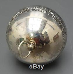 WALLACE silver plate 1971 Christmas Bell ball ornament 1st edition EUC