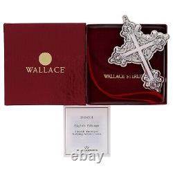 Wallace 03 Sterling Silver Christmas Ornament Baroque Cross Christian Religious