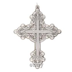 Wallace 03 Sterling Silver Christmas Ornament Baroque Cross Christian Religious