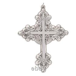 Wallace 03 Sterling Silver Christmas Ornament Baroque Cross Christian Religious