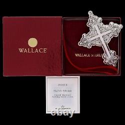 Wallace 03 Sterling Silver Christmas Ornament Baroque Cross Christian Religious