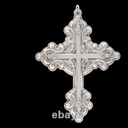 Wallace 03 Sterling Silver Christmas Ornament Baroque Cross Christian Religious