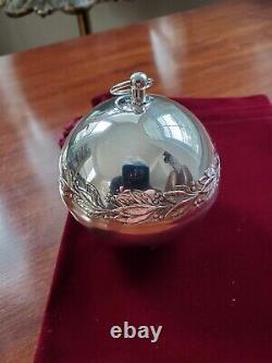 Wallace 1971 1st In Series Silver Plated Sleigh Bell Christmas Ornament