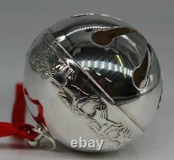Wallace 1972 Silver Plated Christmas Sleigh Bell Ornament 2nd Limited Edition
