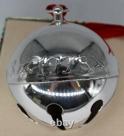 Wallace 1973 Silver Plated Christmas Sleigh Bell Ornament 3rd Limited Edition