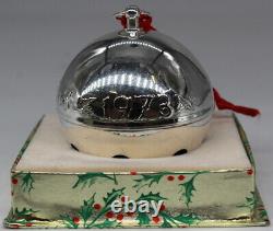Wallace 1973 Silver Plated Christmas Sleigh Bell Ornament 3rd Limited Edition