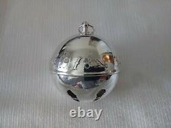 Wallace 1973 Silver Plated Sleigh Bell Christmas Ornament