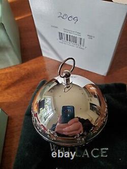 Wallace 2009 39th Edition Silverplated Sleigh Bell Christmas Ornament