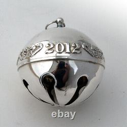 Wallace 2012 Christmas Sleigh Bell Ornament Sterling Silver