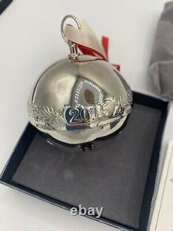 Wallace 2015 Silver Plate Sleigh Bell Ornament 45th Anniversary Edition