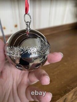 Wallace 2015 Silver Plate Sleigh Bell Ornament 45th Anniversary Edition