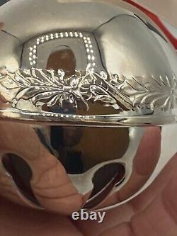 Wallace 2015 Silver Plate Sleigh Bell Ornament 45th Anniversary Edition