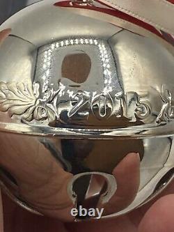 Wallace 2015 Silver Plate Sleigh Bell Ornament 45th Anniversary Edition