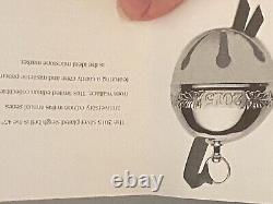 Wallace 2015 Silver Plate Sleigh Bell Ornament 45th Anniversary Edition