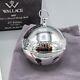 Wallace 2017 Ribbons & Flowers Sleigh Bell Silverplate Christmas Ornament