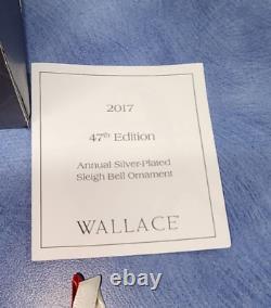Wallace 2017 Silverplated Sleigh Bell Christmas Ornament