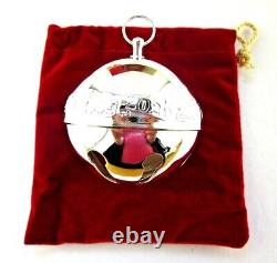 Wallace 2020 Annual Silver-Plated Sleigh Bell Ornament 50th Edition New