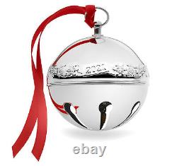 Wallace 2021 27th Edition Sleigh Bell Ornament, 2.75 inches, Sterling Silver
