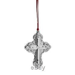 Wallace 2024 Sterling Silver Grand Baroque Cross Christmas Ornament 29th Edition