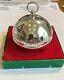 Wallace Silver Plate Christmas Bell Ornament with box Nearly flawless