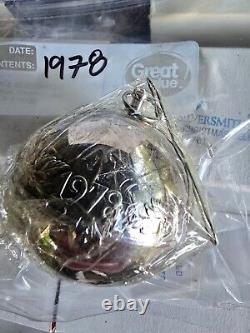 Wallace Sleigh Bell Christmas Ornaments 1972 thru 1992 (20 years)