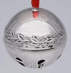 Wallace Sleigh Bell-Silverplate Ornament Goodwill Toward Men No Box 913902