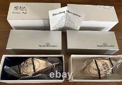 Wallace Sterling Silver Christmas Ornaments 1990 Grande Marquise Total 2
