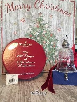 Waterford Crystal 12 Days of Christmas 11 Pipers Piping Bell Ornament Mint