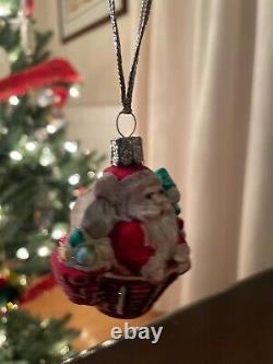 Waterford Holiday Heirlooms North Pole Balloon Ride glass ornament With Box