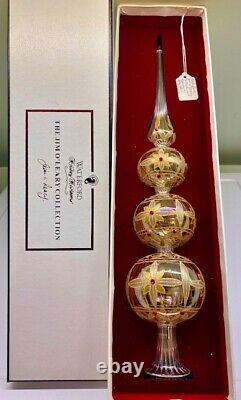 Waterford Jim O'Leary Christmas Holiday Heirlooms Tree Topper Jol Kylemore Gold
