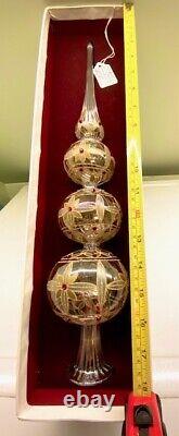 Waterford Jim O'Leary Christmas Holiday Heirlooms Tree Topper Jol Kylemore Gold