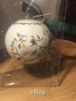 Wedgewood 12 days of Christmas Partridge In A Pear tree Christmas Ball ornament