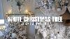 White Silver Christmas Tree Decorate With Me 2022