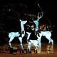 Widely Used Silver Reindeer Family Christmas Decoration with 201 LEDs US