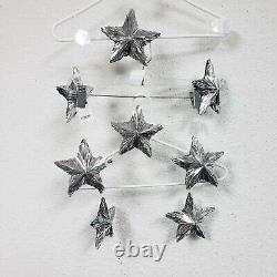 Wondershop 100 Count Tincel Star Christmas Tree Ornament Set, Silver, 100 Pcs