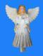 XL Silver Angel European Blown Glass Tree Topper Christmas Ornament Exclusive